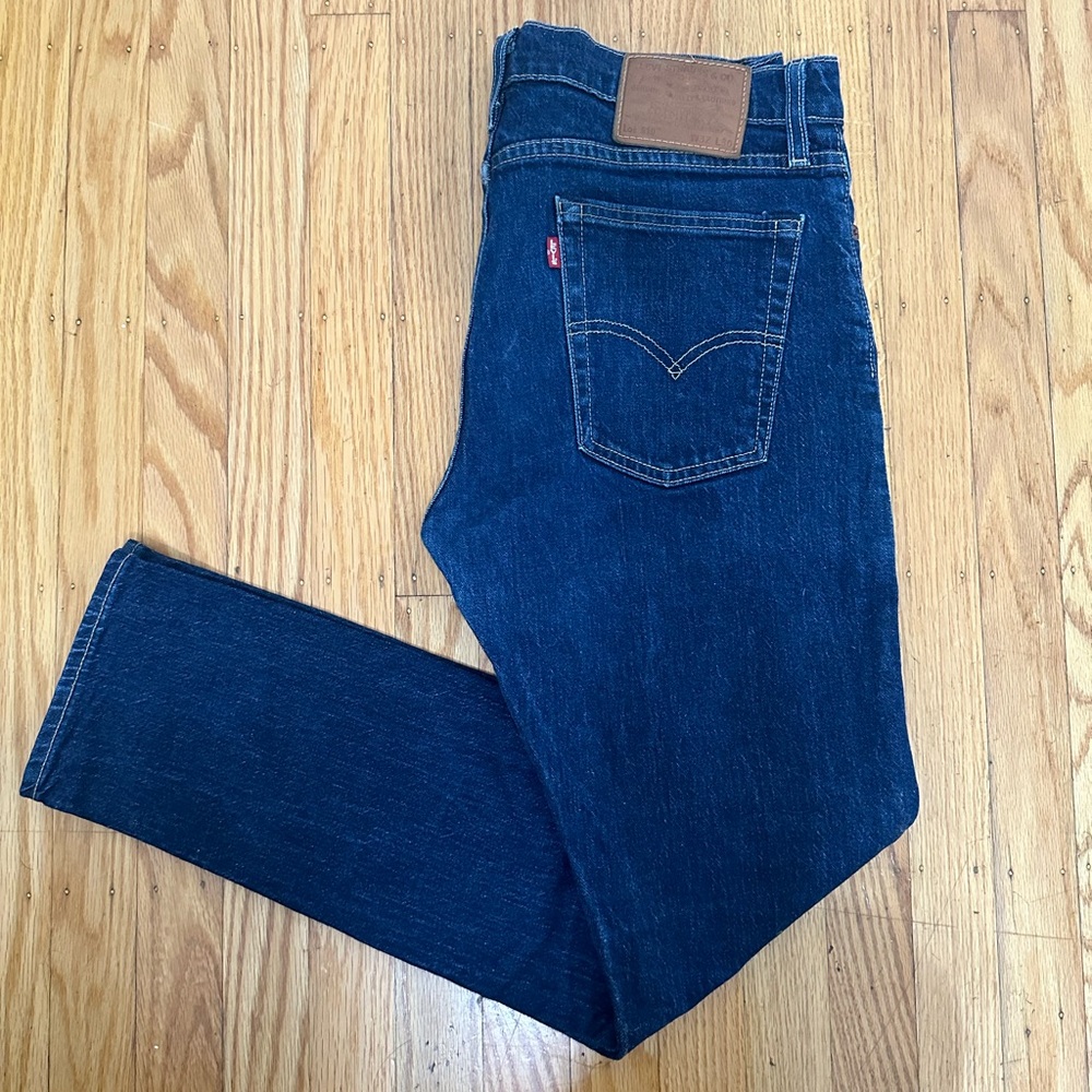 Levis 510 Jeans Mens 32x30 Blue Skinny Dark Wash Premium